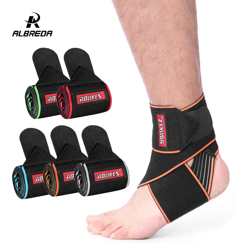 ALBREDA Silicone bandage Ankle Support Strap Basketball Football Professional Adjustable Ankle Sleeve Protection Ankle Brace
ALBREDA Silicone bandage Ankle Support Strap Basketball Football Professional Adjustable Ankle Sleeve Protection Ankle Brace