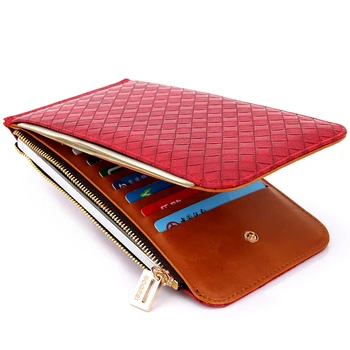 Brand Clutch Leather Card Purse Women Lady Long Solid Wallet Red Money Purses Zipper Coin Phone Pocket Carteira Portfel 822
Brand Clutch Leather Card Purse Women Lady Long Solid Wallet Red Money Purses Zipper Coin Phone Pocket Carteira Portfel 822