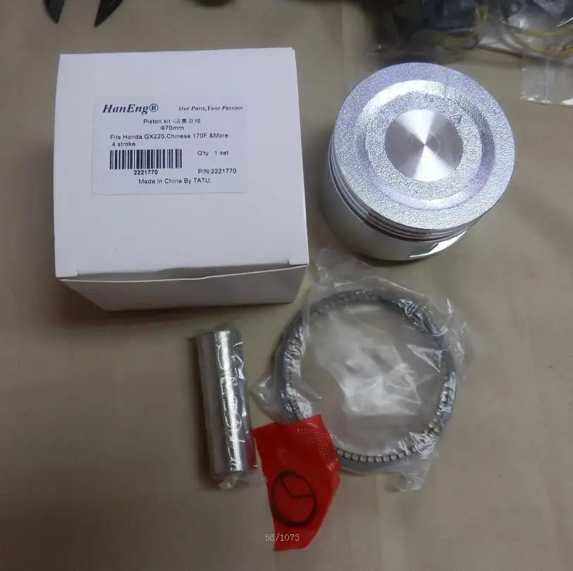 70MM PISTON KIT HONDA GX220 170F 7