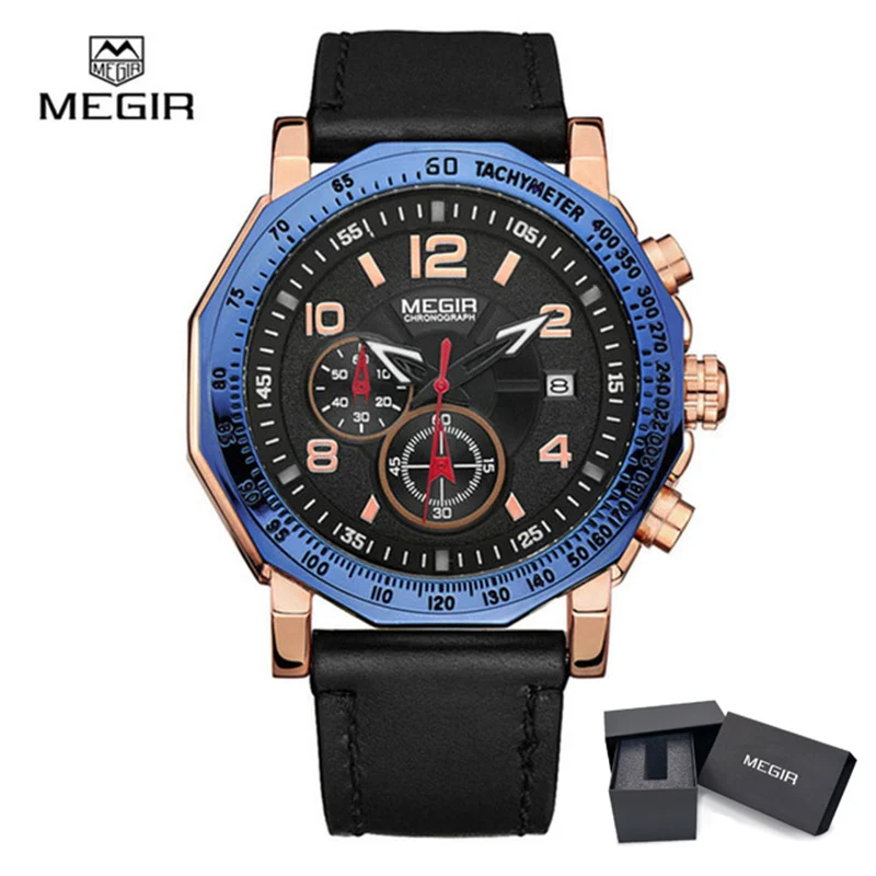 Megir 2048 Men Watches Quartz Watch Men's Luxury Brand Man Big Dial Sports Style Waterproof Wristwatches Relogio Masculino
Megir 2048 Men Watches Quartz Watch Men's Luxury Brand Man Big Dial Sports Style Waterproof Wristwatches Relogio Masculino