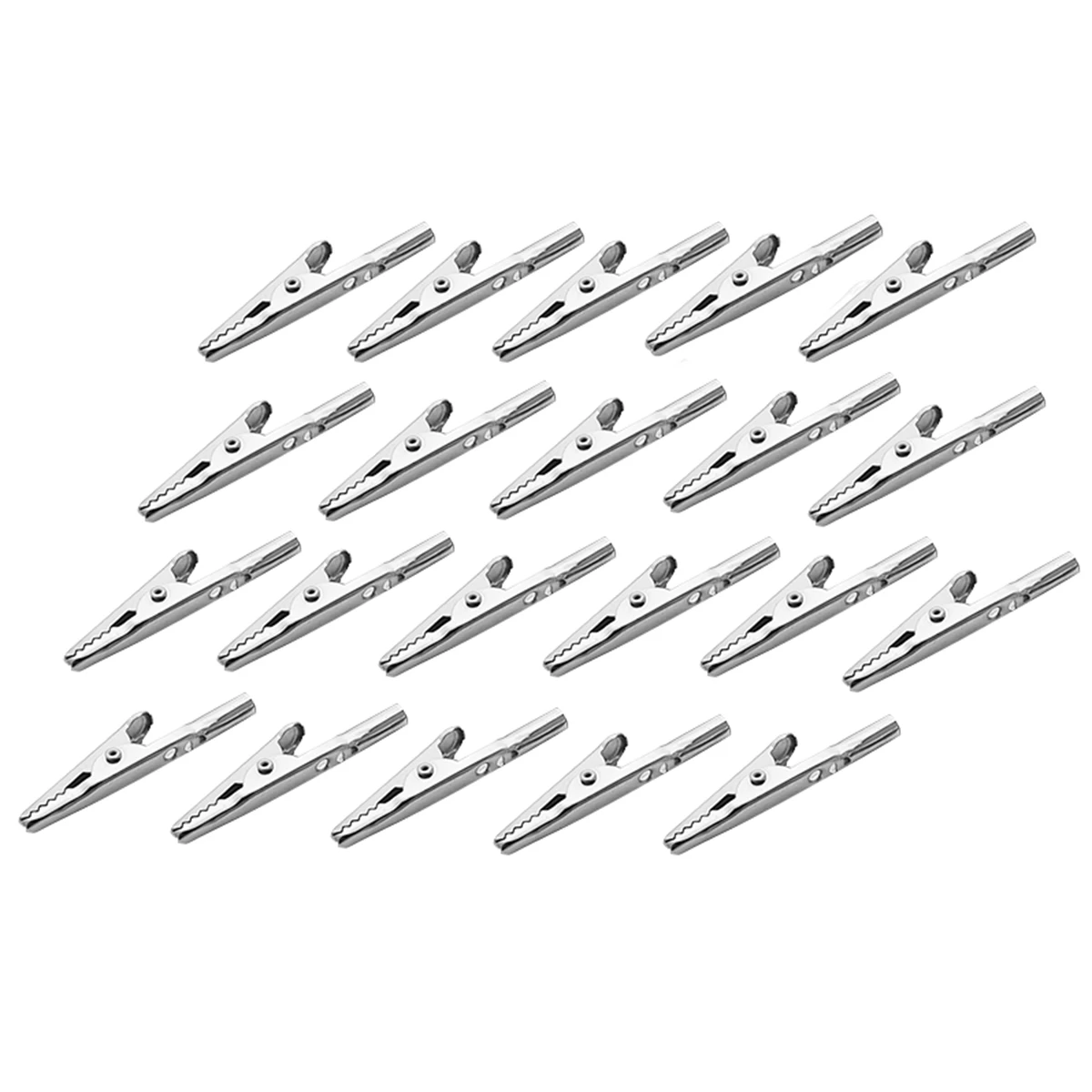 21pcs/set Battery Test Clip 50mm Metal Insulated Testing Crocodile Alligator Electrical Fixing Clips Clamp Connector
21pcs/set Battery Test Clip 50mm Metal Insulated Testing Crocodile Alligator Electrical Fixing Clips Clamp Connector