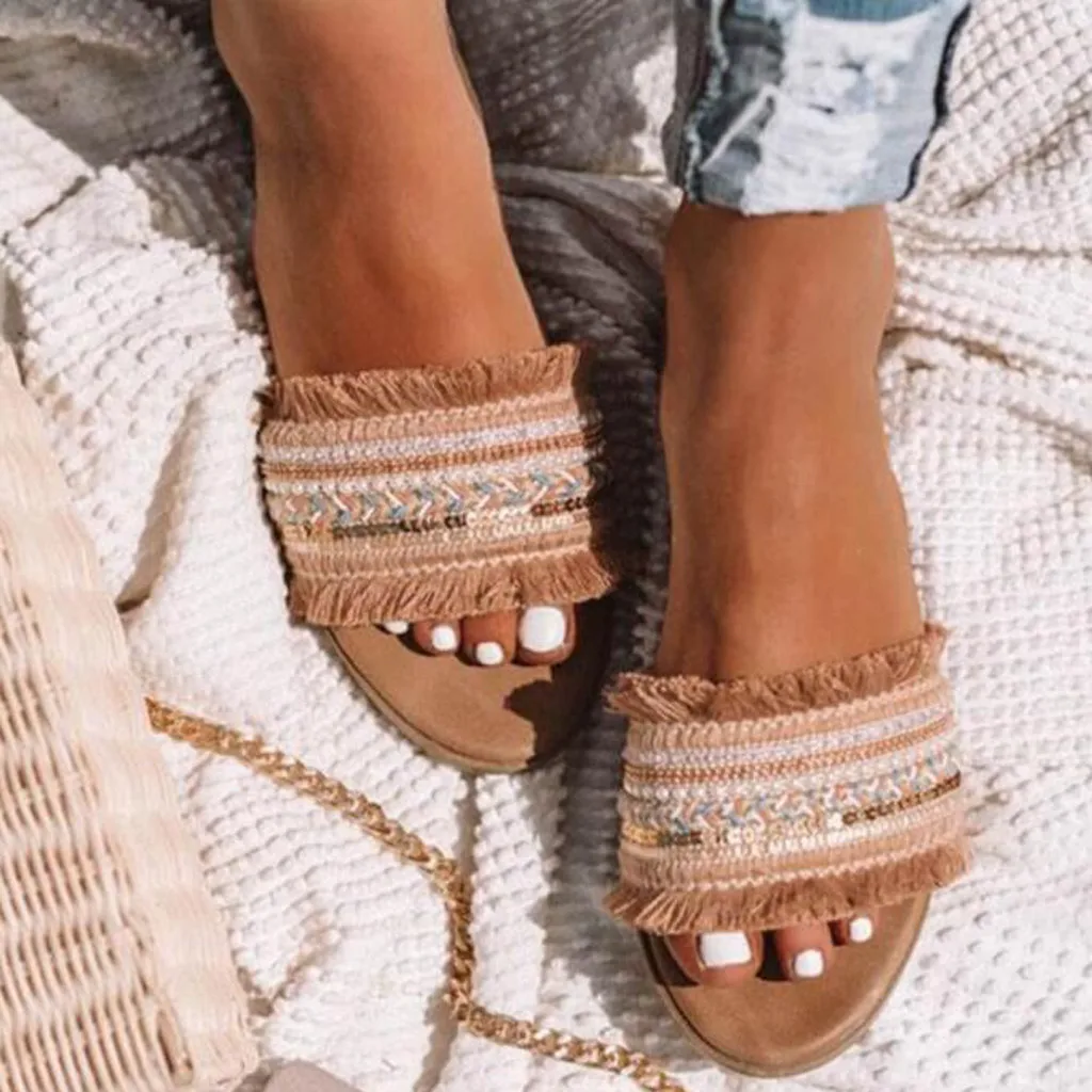 Women's sandals Ladies Leisure Rome Flat Plus Size Knit Slip On Slides Sandal shoes woman sandalias de verano para mujer #3py
Women's sandals Ladies Leisure Rome Flat Plus Size Knit Slip On Slides Sandal shoes woman sandalias de verano para mujer #3py
