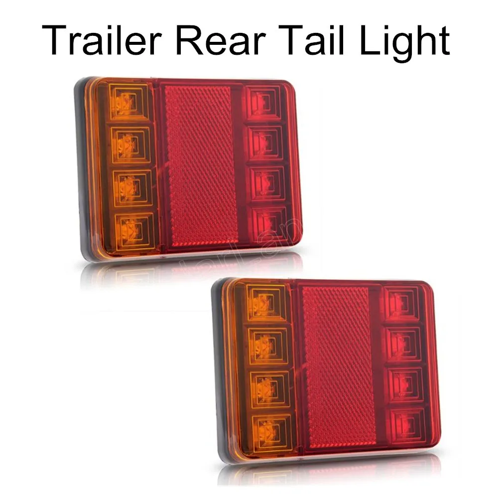 hot sale 2 pieces Waterproof 8 LED Taillights Red Yellow Rear Tail Light DC 12V for Trailer Truck Boat Car Styling Warning Light
hot sale 2 pieces Waterproof 8 LED Taillights Red Yellow Rear Tail Light DC 12V for Trailer Truck Boat Car Styling Warning Light