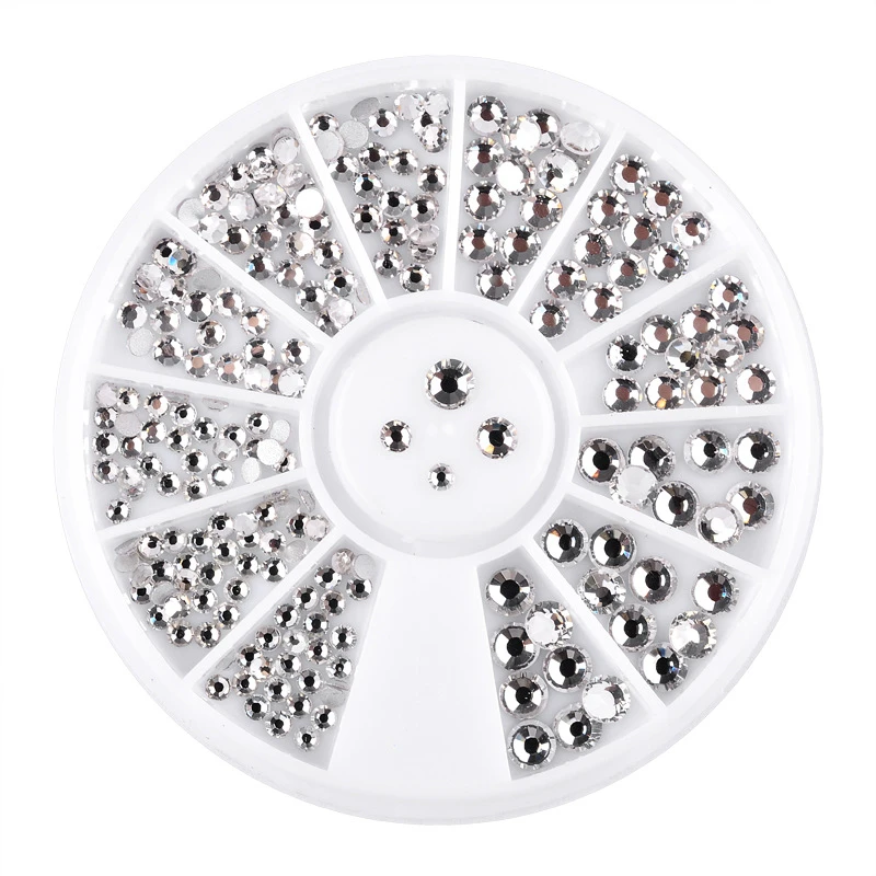 1 Box Transparent 3D Acrylic Flat Crystal Wheel Nail Stickers Decoration DIY Nail Art Tips Jewelry Rhinestones Manicure tools
1 Box Transparent 3D Acrylic Flat Crystal Wheel Nail Stickers Decoration DIY Nail Art Tips Jewelry Rhinestones Manicure tools
