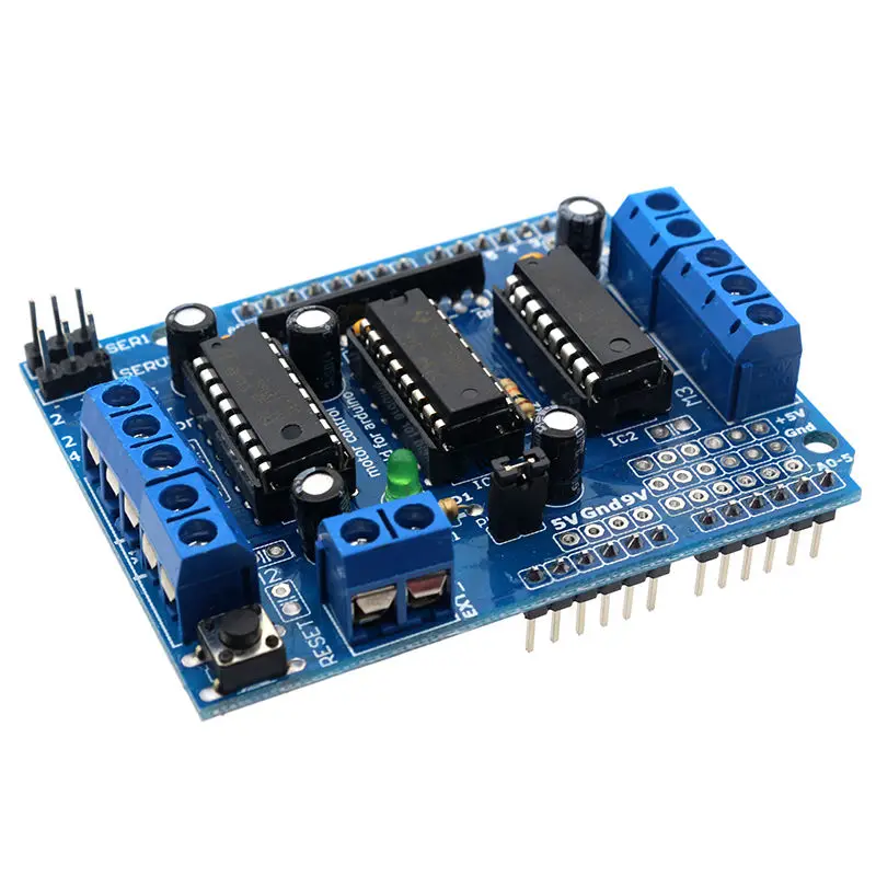 Glyduino L293D Motor Control Shield Motor Drive Expansion Board for Arduino Motor Shield
Glyduino L293D Motor Control Shield Motor Drive Expansion Board for Arduino Motor Shield 