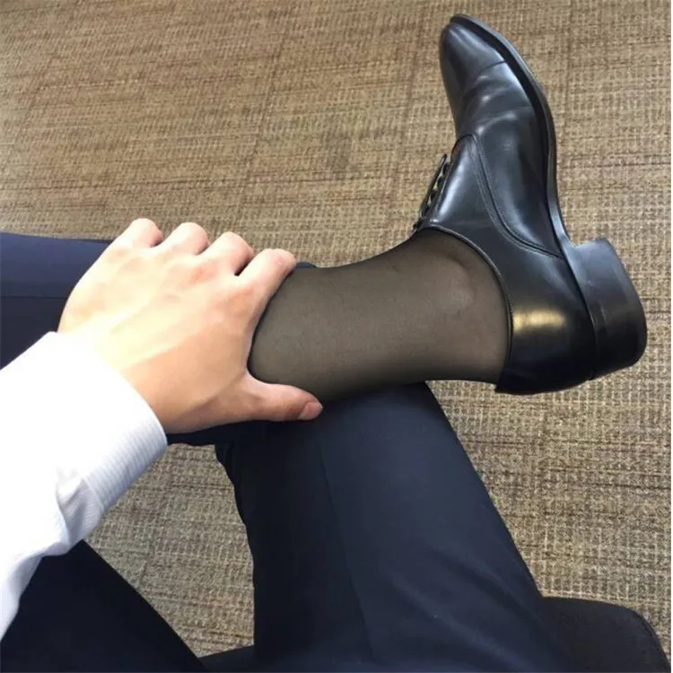 SORRYNAM Good Quality Men's Gay Socks Stripe Stockings Sexy Transparent Formal Breathable Socks Men Nylon Stocking
SORRYNAM Good Quality Men's Gay Socks Stripe Stockings Sexy Transparent Formal Breathable Socks Men Nylon Stocking
