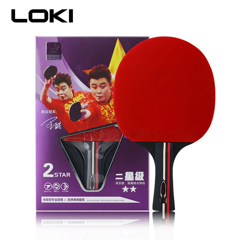 LOKI 2 Star Beginner Table Tennis Racket Children Training Ping Pong Bat Pimples In Rubber Pingpong Racket
LOKI 2 Star Beginner Table Tennis Racket Children Training Ping Pong Bat Pimples In Rubber Pingpong Racket