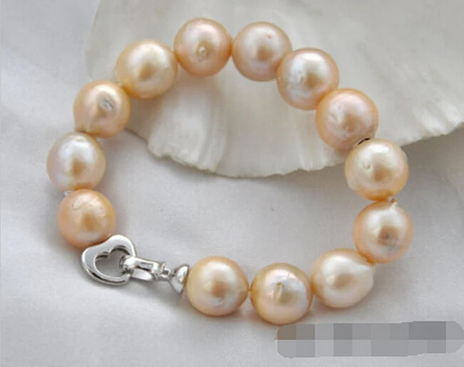Hot sell8" 14mm round pink Edison reborn pearl bracelet 925sterling silver -Bridal jewelry free shipping
Hot sell8" 14mm round pink Edison reborn pearl bracelet 925sterling silver -Bridal jewelry free shipping