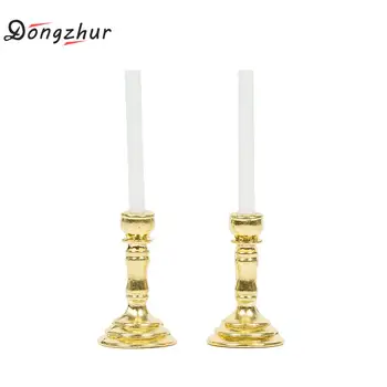 Dongzhur Dollhouse Miniature 1:12 Accessories Gold Single Candlestick 1 Pair Mini Candle Holders Doll House Furniture Dropship
Dongzhur Dollhouse Miniature 1:12 Accessories Gold Single Candlestick 1 Pair Mini Candle Holders Doll House Furniture Dropship