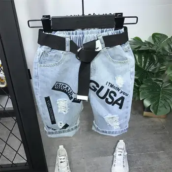 Fashion Denim Pants Boys Ripped Jeans letter Boys Jeans Kids Clothes Cotton Casual Children's Jeans Kids Denim Shorts 2-6year
Fashion Denim Pants Boys Ripped Jeans letter Boys Jeans Kids Clothes Cotton Casual Children's Jeans Kids Denim Shorts 2-6year