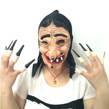 Full Face Witch Mask Red Fingernail Party Masks Cosplay Props birthday Halloween Christmas Xmas
Full Face Witch Mask Red Fingernail Party Masks Cosplay Props birthday Halloween Christmas Xmas