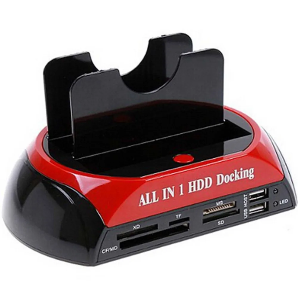 CAA-SATA IDE All-In-One Dual HDD Docking Station With USB Hub red black
CAA-SATA IDE All-In-One Dual HDD Docking Station With USB Hub red black