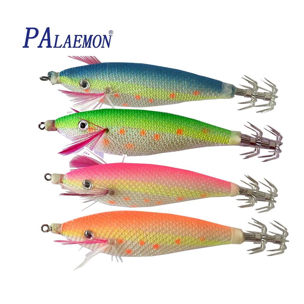 PALAEMON Fishing lure 4pcs/lot 14g 110mm 2.5# Luminous Wood Shrimp Squid Hook Artificial Bait fishing tackle
PALAEMON Fishing lure 4pcs/lot 14g 110mm 2.5# Luminous Wood Shrimp Squid Hook Artificial Bait fishing tackle