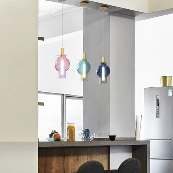 Nordic Loft Restaurant LED Pendant Light Lighting Modern Designer Glass Hanging Lamp Living Room Kitchen Fixtures Deco Luminaire
Nordic Loft Restaurant LED Pendant Light Lighting Modern Designer Glass Hanging Lamp Living Room Kitchen Fixtures Deco Luminaire