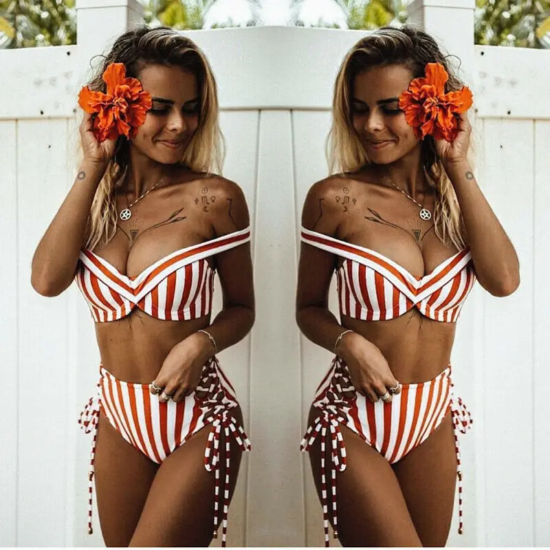 High Waist Swimsuit 2019 Women New Arrival Sexy Striped Bodycon Swimwear Women Brazilian Bikini Set Beachwear Swimsuit Bathing
High Waist Swimsuit 2019 Women New Arrival Sexy Striped Bodycon Swimwear Women Brazilian Bikini Set Beachwear Swimsuit Bathing