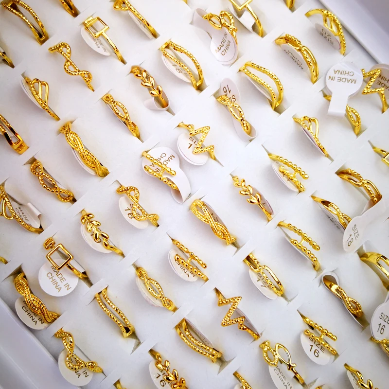 20Pcs Newest Design Women's Gold Rings Mixed Style Wholesale Rings Lots Fashion Jewelry LR4167
20Pcs Newest Design Women's Gold Rings Mixed Style Wholesale Rings Lots Fashion Jewelry LR4167
