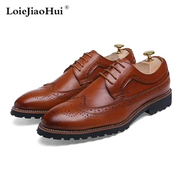 2019 New Men Fashion High Quality Genuine Leather Casual Shoes Men Flats Brogues Oxford Shoes Luxury Brand Business Dress Boots
2019 New Men Fashion High Quality Genuine Leather Casual Shoes Men Flats Brogues Oxford Shoes Luxury Brand Business Dress Boots