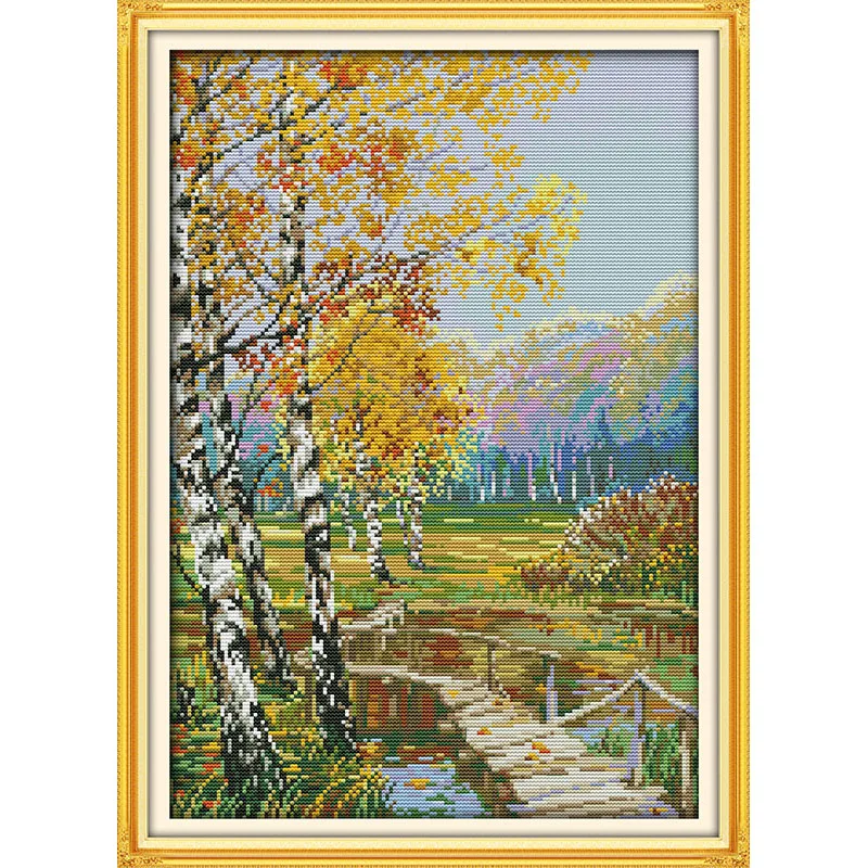 Everlasting love Autumnal scenery Chinese cross stitch kits Ecological cotton stamped printed DIY new year decorations for home
Everlasting love Autumnal scenery Chinese cross stitch kits Ecological cotton stamped printed DIY new year decorations for home