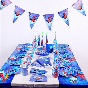 133pcs/lot Spiderman Disposable Tableware Set Happy Birthday Party Favors Decorations Supplies Kids Adult
133pcs/lot Spiderman Disposable Tableware Set Happy Birthday Party Favors Decorations Supplies Kids Adult
