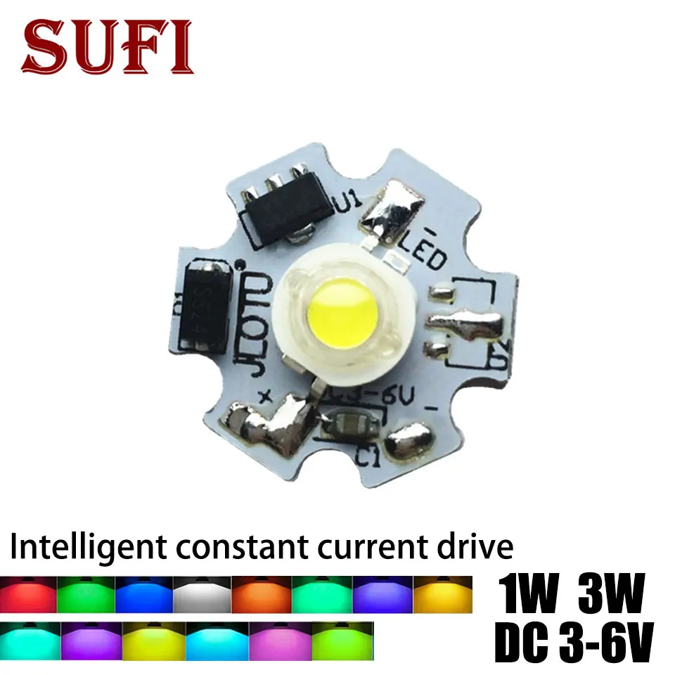 1W 3W Constant Current LED Driver Warm Natural Cool White Blue Red Green Yellow LED Chip Light with PCB Lighting Transformers
1W 3W Constant Current LED Driver Warm Natural Cool White Blue Red Green Yellow LED Chip Light with PCB Lighting Transformers