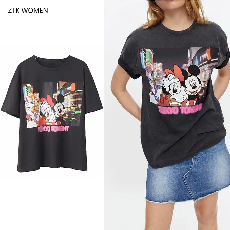 ZTK Cartoon Daisy Duck Micke Print 2019 Women Cotton T-shirt Summer Casual Short Sleeve O-Neck T-shirt Ladies White Cute Tee Top
ZTK Cartoon Daisy Duck Micke Print 2019 Women Cotton T-shirt Summer Casual Short Sleeve O-Neck T-shirt Ladies White Cute Tee Top