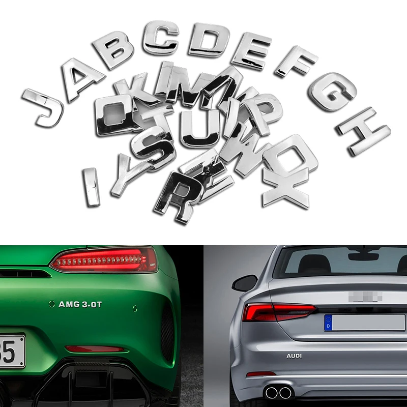 3D Metal Fender Side Body Badge Emblem Sticker Letters Digital Alphabet Emblem Decoration Car Stickers for Audi A5 A6 A1 Q3 Q5
3D Metal Fender Side Body Badge Emblem Sticker Letters Digital Alphabet Emblem Decoration Car Stickers for Audi A5 A6 A1 Q3 Q5