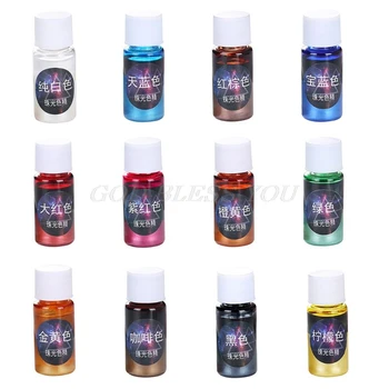 12 Color 10ml Pearlescent Pigment Powder Rainbow UV Resin Epoxy Material For DIY Jewelry Pendant Handmade Soap Coloring Powder
12 Color 10ml Pearlescent Pigment Powder Rainbow UV Resin Epoxy Material For DIY Jewelry Pendant Handmade Soap Coloring Powder