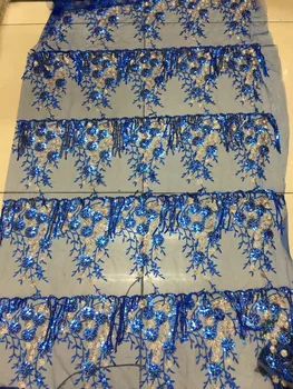 Luxury Royal blue High Quality 2019 Nigerian Lace Fabrics Tulle Sequins african lace fabric Guipure Embroidered French Wedding
Luxury Royal blue High Quality 2019 Nigerian Lace Fabrics Tulle Sequins african lace fabric Guipure Embroidered French Wedding