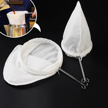 Milktea Filter Cloth Net Stainless Steel Handle Filtration Tea Bag Strainer Hand Drip Coffee Tools Bar Cafe Accessories 1pcs
Milktea Filter Cloth Net Stainless Steel Handle Filtration Tea Bag Strainer Hand Drip Coffee Tools Bar Cafe Accessories 1pcs