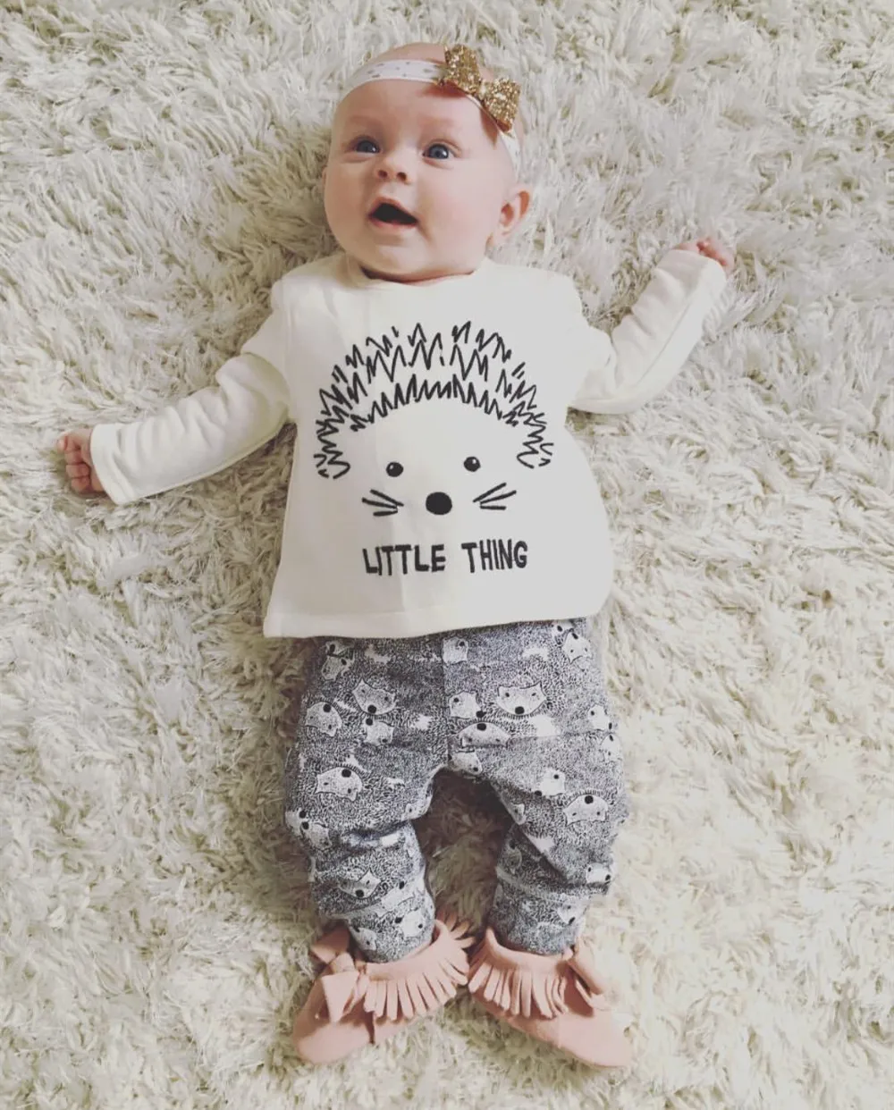 New 2017 baby girls clothes newborn baby girl clothing long sleeve hedgehog long sleeve t-shirt+pants infant toddler suit 2pcs
New 2017 baby girls clothes newborn baby girl clothing long sleeve hedgehog long sleeve t-shirt+pants infant toddler suit 2pcs