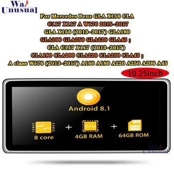 Octa Core 10.25Inch Android 8.1 For Mercedes Benz GLA X156 CLA C117 X117 A W176 2016-2018 Car Radio Stereo GPS Navigation player
Octa Core 10.25Inch Android 8.1 For Mercedes Benz GLA X156 CLA C117 X117 A W176 2016-2018 Car Radio Stereo GPS Navigation player