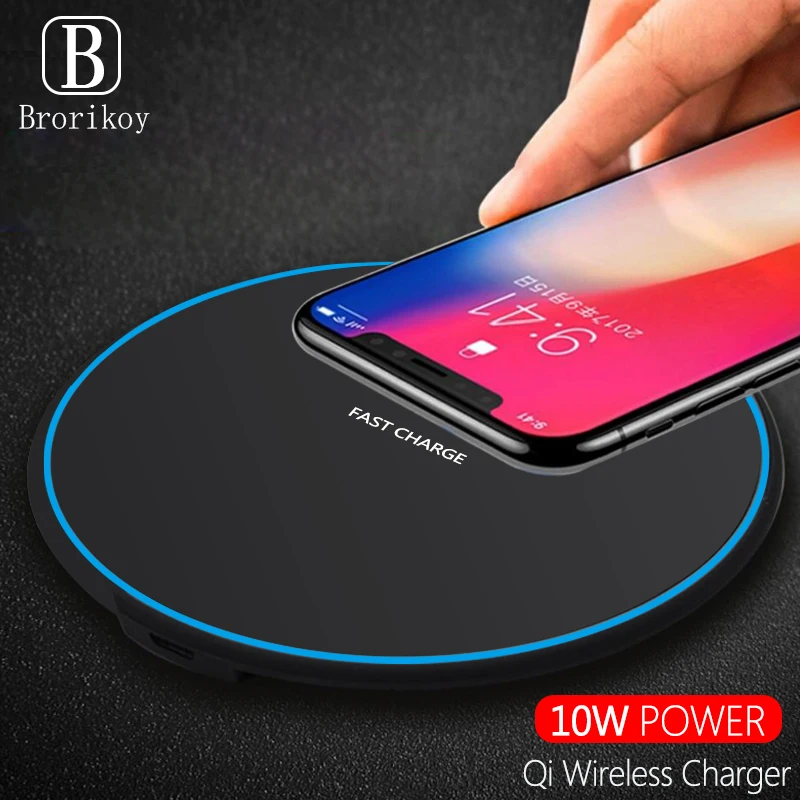 Fast Wireless Phone Charger For iPhone X Samsuang Note 8 9 Huawei Mate 20 Pro 10W Qi Wireless Charging Pad With Breathing Light
Fast Wireless Phone Charger For iPhone X Samsuang Note 8 9 Huawei Mate 20 Pro 10W Qi Wireless Charging Pad With Breathing Light