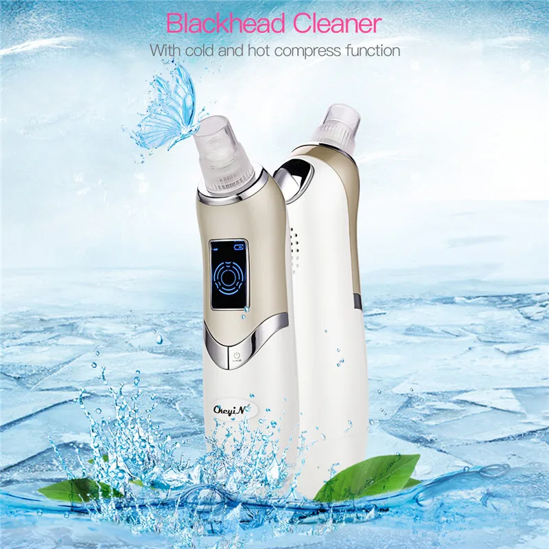 Hot Cold Compression Vacuum Blackhead Remover Electric Vacuum Suction Blackhead Extractor Pore Deep Cleaning Beauty Instrument 0
Hot Cold Compression Vacuum Blackhead Remover Electric Vacuum Suction Blackhead Extractor Pore Deep Cleaning Beauty Instrument 0