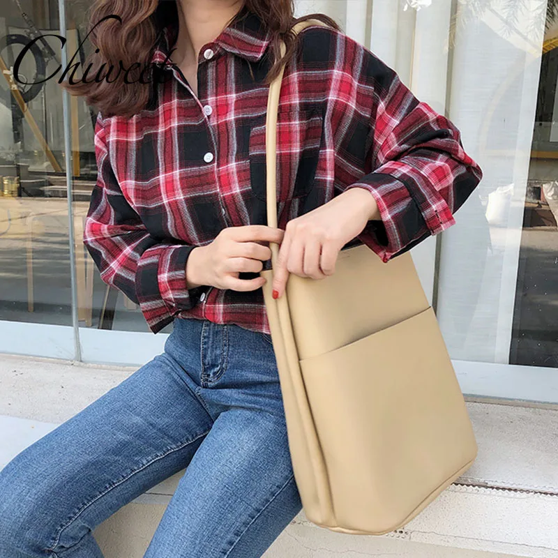 Dongdaemun Luxury Handbags Women Bags Casual Tote Bag Designer Big Large Bucket Bags Brand Female Simple PU Leather Shoulder Bag
Dongdaemun Luxury Handbags Women Bags Casual Tote Bag Designer Big Large Bucket Bags Brand Female Simple PU Leather Shoulder Bag
