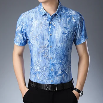 Mens Summer Fashion Striped Dress Shirts Elegant Floral Printed Clothes Shirts Short Sleeve
Mens Summer Fashion Striped Dress Shirts Elegant Floral Printed Clothes Shirts Short Sleeve