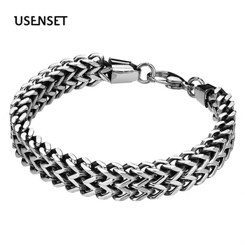 USENSET 16MM Big Men Link Chain Stainless Steel Mesh Bracelet for Men Hip Hop Punk Jewelry Gifts
USENSET 16MM Big Men Link Chain Stainless Steel Mesh Bracelet for Men Hip Hop Punk Jewelry Gifts