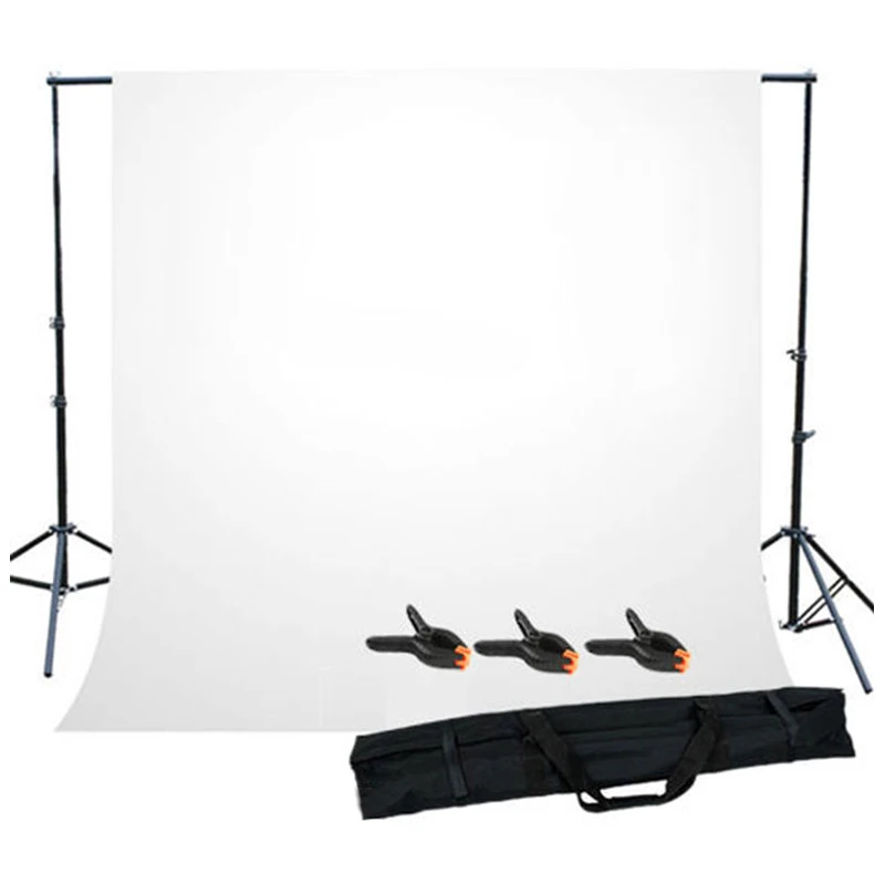 MAHA Hot Photo Studio Background Support Stand with White Backdrop Carrying Case
MAHA Hot Photo Studio Background Support Stand with White Backdrop Carrying Case