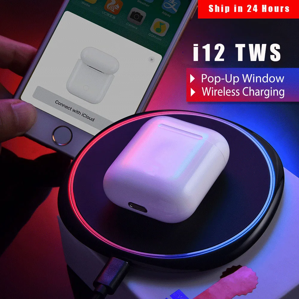 i12 tws wireless charging Bluetooth Headphones Mini Wireless Bluetooth 5.0 Earphone Sports True Wireless Earbuds Touch Earphones
i12 tws wireless charging Bluetooth Headphones Mini Wireless Bluetooth 5.0 Earphone Sports True Wireless Earbuds Touch Earphones