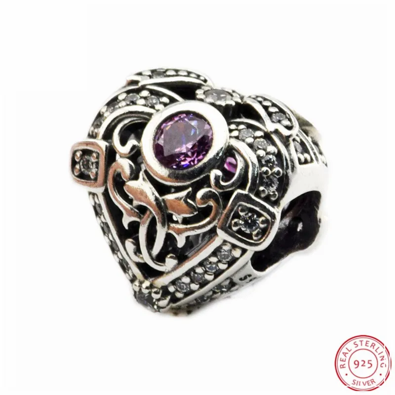 Authentic 925 Sterling Silver Orchid & Clear CZ Opulent Heart Charm Beads DIY Fit PANDORA Charms for Women Jewelry Making FL426
Authentic 925 Sterling Silver Orchid & Clear CZ Opulent Heart Charm Beads DIY Fit PANDORA Charms for Women Jewelry Making FL426