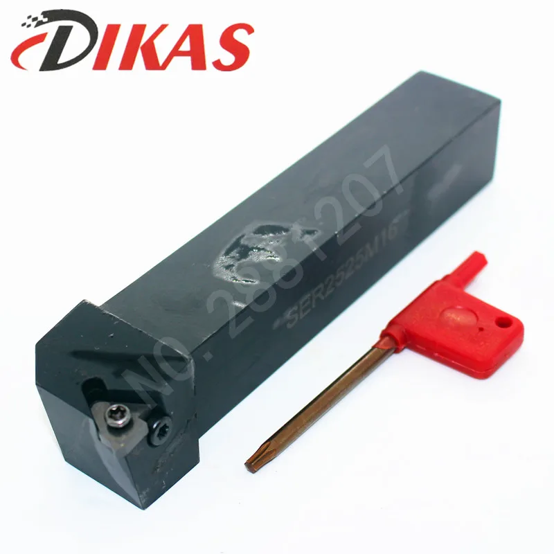 Dikas 1PCS SER2525M16 External thread turning tool lathe Machine Turning Tools Set Internal Turning Tool CNC tools
Dikas 1PCS SER2525M16 External thread turning tool lathe Machine Turning Tools Set Internal Turning Tool CNC tools