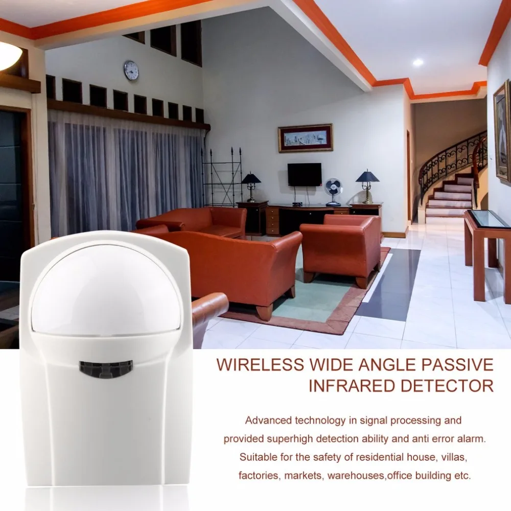 wireless PIR infrared sensor motion detector 1527 Type 3V power for home security alarm 433mhz
wireless PIR infrared sensor motion detector 1527 Type 3V power for home security alarm 433mhz