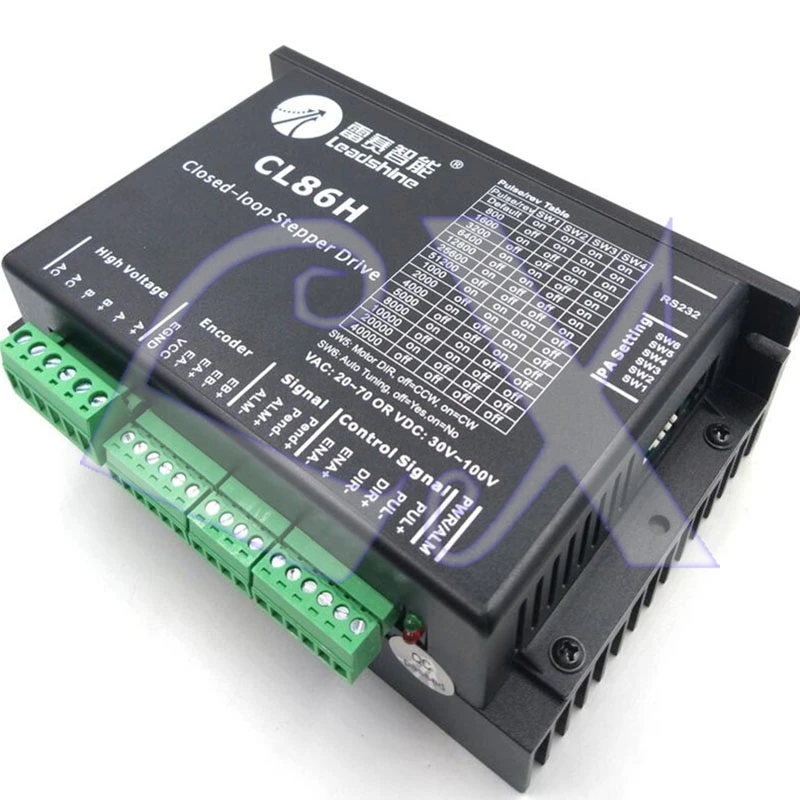 Оригинальный драйвер шагового двигателя Leadshine CL serial close loop CL86H 2 фазы входное напряжение VAC20-80V ток 2-8A соответствует 86CME
Оригинальный драйвер шагового двигателя Leadshine CL serial close loop CL86H 2 фазы входное напряжение VAC20-80V ток 2-8A соответствует 86CME