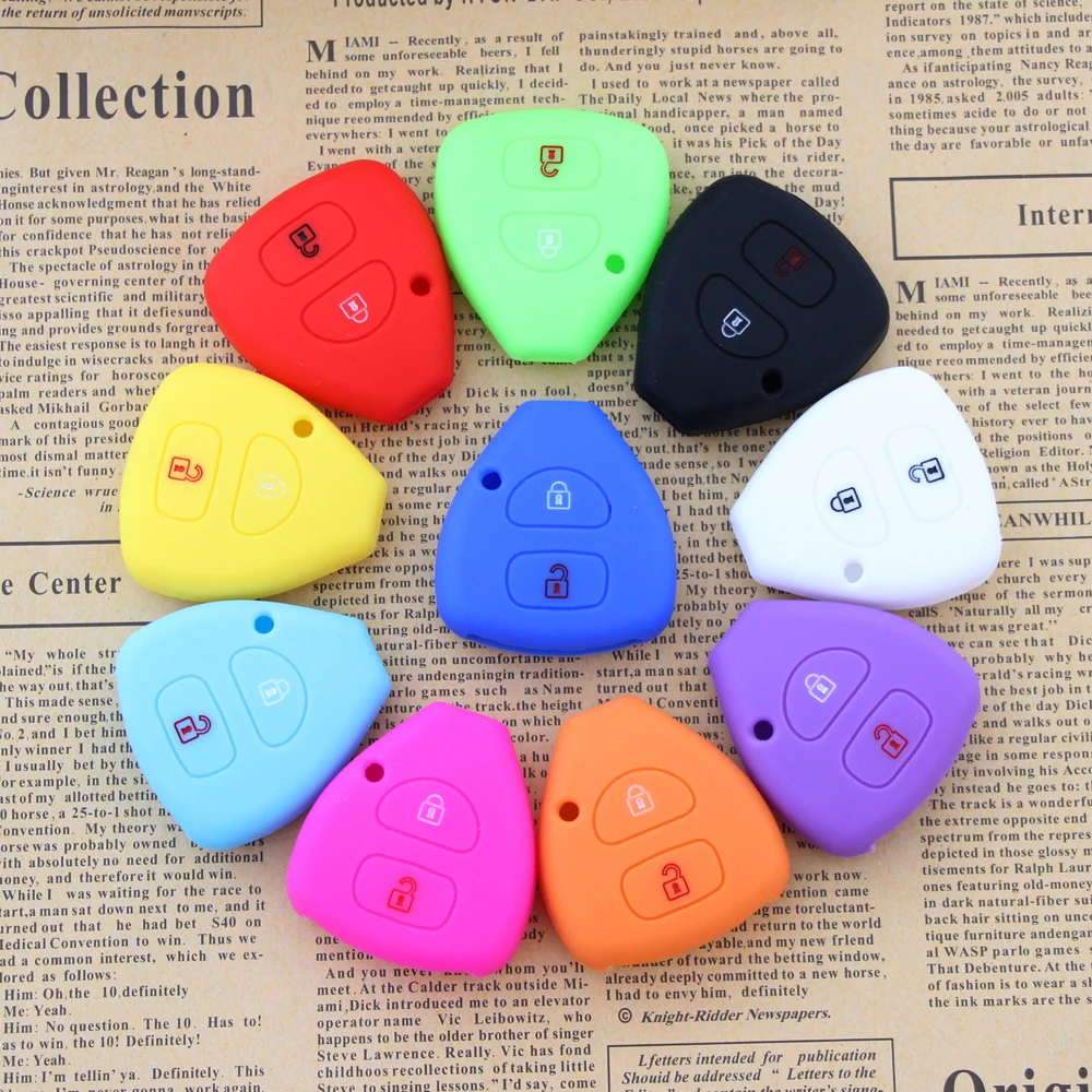 New 2 Buttons For Toyota Yaris Camry Avalon Corolla Rav4 Venza Silicone Styling Car Key Remote Holder Cover Case Fob
New 2 Buttons For Toyota Yaris Camry Avalon Corolla Rav4 Venza Silicone Styling Car Key Remote Holder Cover Case Fob