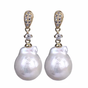 Natural baroque real pearl fine 925 silver earrings stud rhinestone eardrop jewelry for women holiday or party
Natural baroque real pearl fine 925 silver earrings stud rhinestone eardrop jewelry for women holiday or party