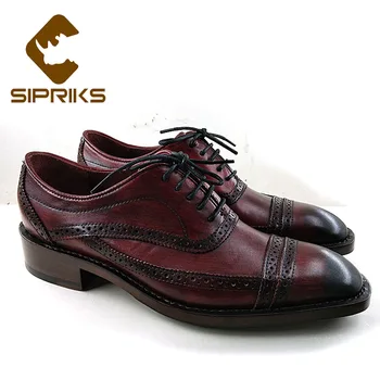 Sipriks Hand-Painted Burgundy Black Oxfords Boss Mens Retro Brogues Shoes Gents Suit Formal Tuxedo Shoes Big Euro 45 Dress Shoes 
Sipriks Hand-Painted Burgundy Black Oxfords Boss Mens Retro Brogues Shoes Gents Suit Formal Tuxedo Shoes Big Euro 45 Dress Shoes