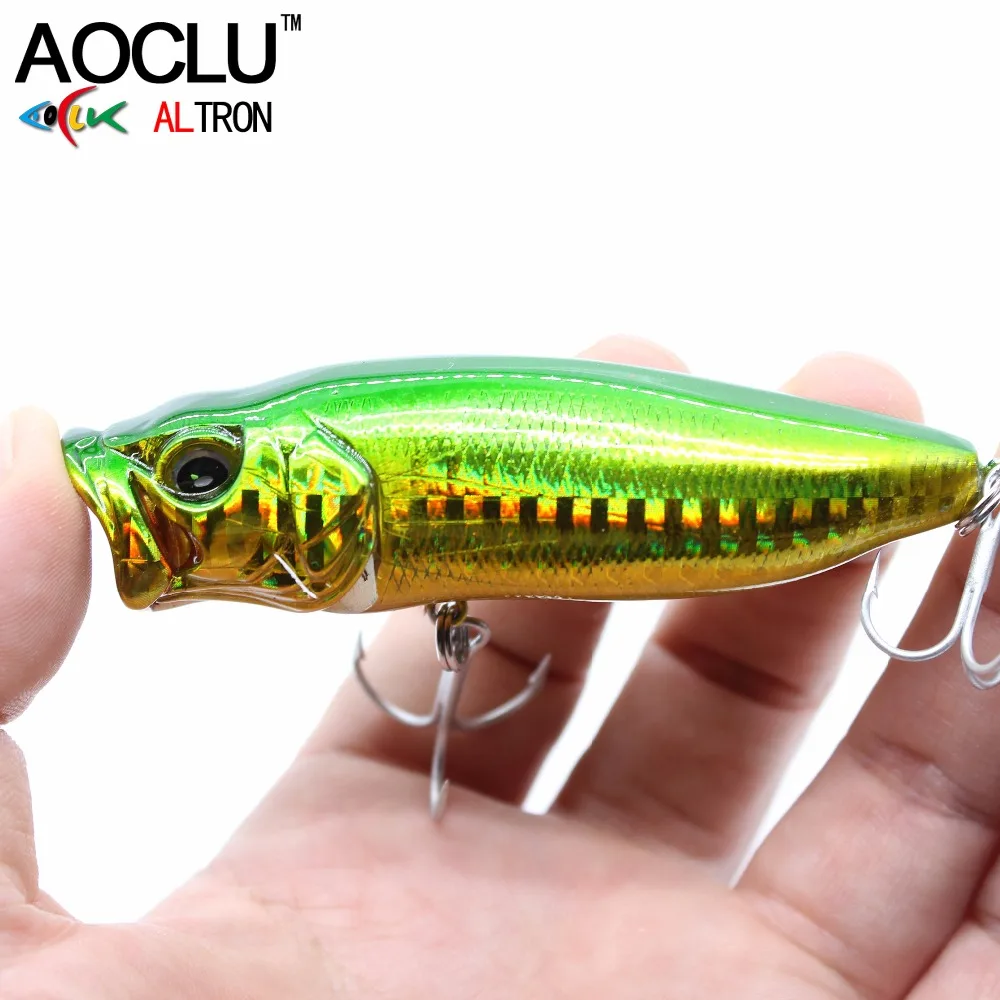 AOCLU wobblers Super Quality 4 Colors 80mm 15g Hard Bait Minnow Crank Popper Fishing lures 6# VMC hooks tackle floating surface
AOCLU wobblers Super Quality 4 Colors 80mm 15g Hard Bait Minnow Crank Popper Fishing lures 6# VMC hooks tackle floating surface