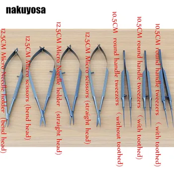 7pcs/set ophthalmic microsurgical instruments 12.5cm scissors+Needle holders +tweezers Titanium alloy surgical tool
7pcs/set ophthalmic microsurgical instruments 12.5cm scissors+Needle holders +tweezers Titanium alloy surgical tool