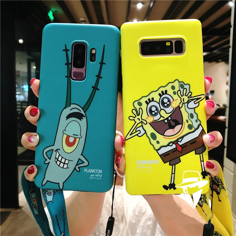 Sam S9 S9plus SpongeBob Case, Cute Mr.Krabs Soft back phone cover for Samsung Galaxy S8 S8p Note 9 8 S7edge Cartoon cover +strap
Sam S9 S9plus SpongeBob Case, Cute Mr.Krabs Soft back phone cover for Samsung Galaxy S8 S8p Note 9 8 S7edge Cartoon cover +strap