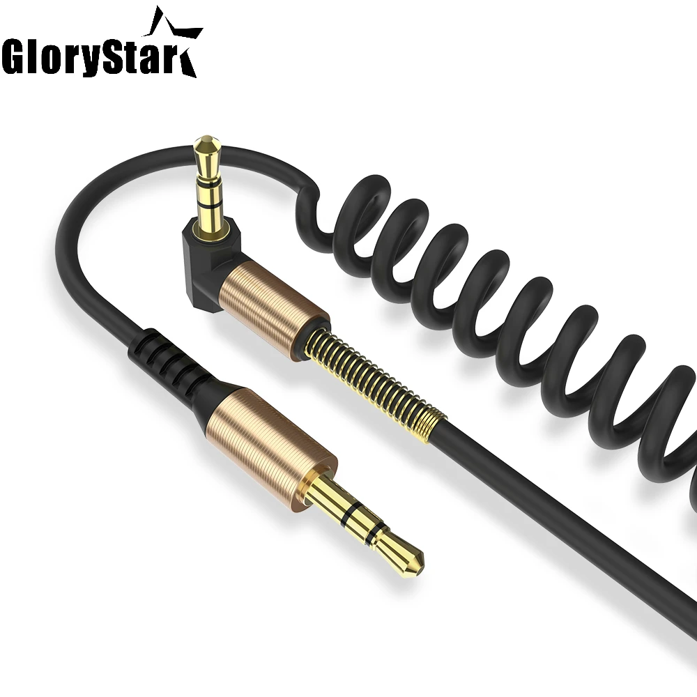 Black 3.5 Jack Aux Cable 3.5mm Car Spring Audio Cable 1M Gold Plated Jack Male To Male Speaker Cables for Headphone Speaker
Black 3.5 Jack Aux Cable 3.5mm Car Spring Audio Cable 1M Gold Plated Jack Male To Male Speaker Cables for Headphone Speaker