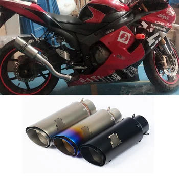 Universal 51 60 mm Stainless Steel Motorcycle Exhaust Tail Pipe No DB Killer with 38-51 51-61 mm Welding Adapter for Dirt Bike
Universal 51 60 mm Stainless Steel Motorcycle Exhaust Tail Pipe No DB Killer with 38-51 51-61 mm Welding Adapter for Dirt Bike